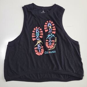 NEW FP MOVEMENT FREE PEOPLE COLORADO ROCKY MOUNTAIN NATIONAL PARK TOP L XL LARGE
